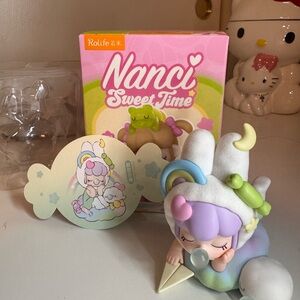 Nanci Sweet Time Figurine - Purple and Green